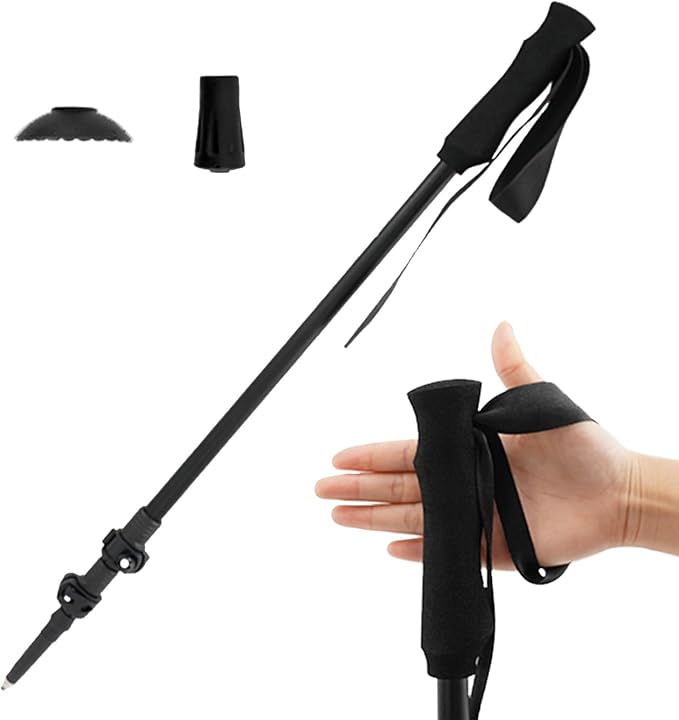 3FULGEAR Trekking Poles, Lightweight Telescopic Hiking Poles with EVA Handle Walking Sticks for Camping, Climbing, Backpac...
