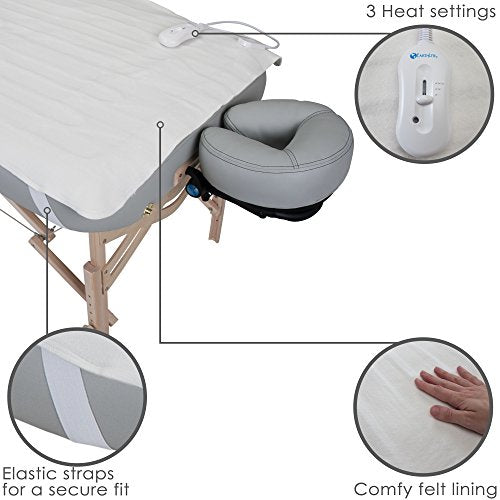 EARTHLITE BODYWORKER’S Choice Massage Table Warmer – Three Heat Settings, Felt Lined Heating Pad (30” x 71”) | One-Year Re...