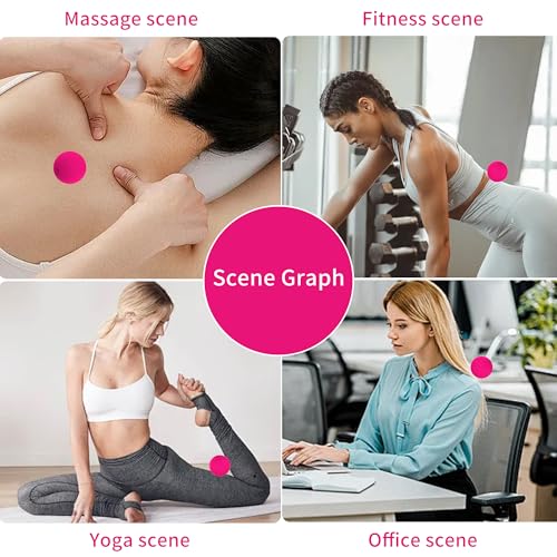 Kelemeida Handheld Portable Massage Electric Vibrating Waterproof Balls for Myofascial Release, Trigger Point Therapy, Mus...