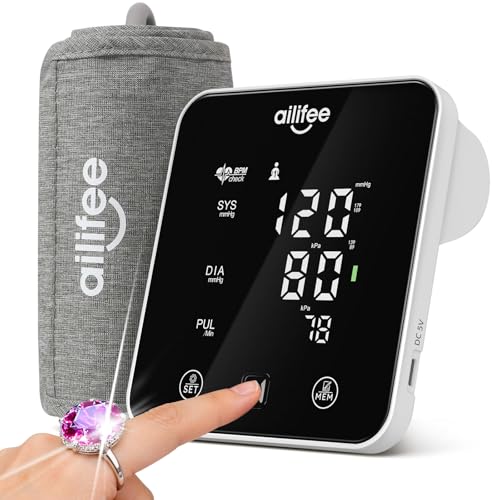 AILIFEE Upper Arm Blood Pressure Monitor for Home Use, Digital BP Machine with Voice Broadcast, Adjustable Bp Cuff, Large ...