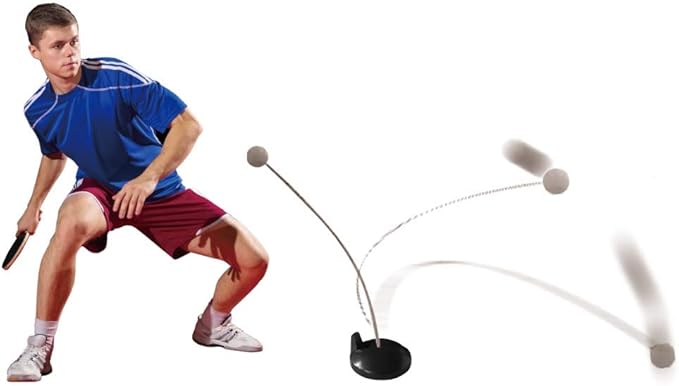 Relaxus Easy Hit Table Tennis Training Set, Table-Less, Portable, Great for Hand-Eye Coordination, for Adults and Kids Ind...