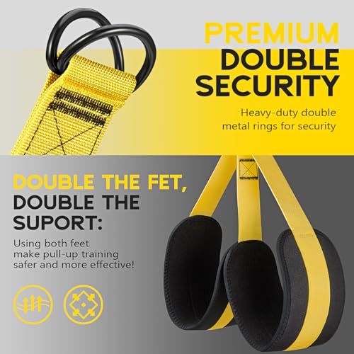 HOXWC Pull Up Assistance Bands, Adjustable Heavy Duty Resistance Band for Pull Up, 3 Pull Up Bands, Comfortable Fabric Fee...
