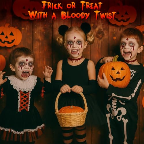 Face Gems Stickers Women for Halloween Vampire Costume Accessories Makeup - Glitter Red Face Jewels Tattoos Stickers for G...