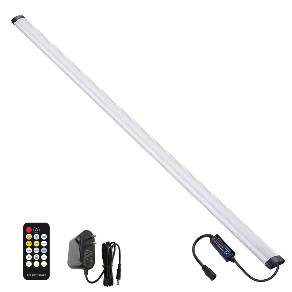 LAIFUNI Dimmable LED Under Cabinet Light Bar, 36 Inch, Color Temperature Changing, Aluminum, Warm/Natural/Neutral/Cool White, Model LF-018-W