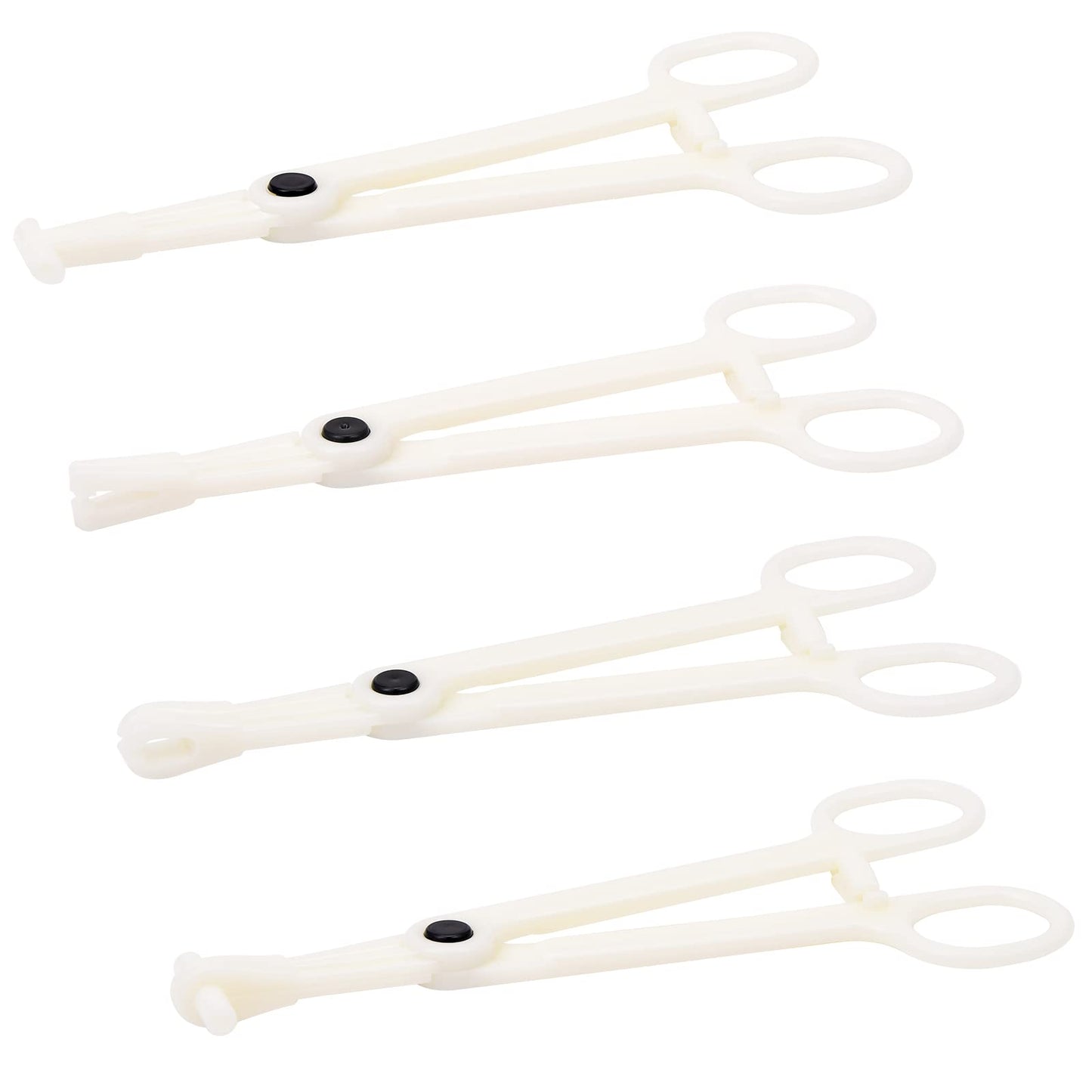 4PCS Disposable Piercing Clamps Set, Septum Clamps Piercing Forceps Piercing Clamps for Belly Navel Ear Piercing Septum Nipple L