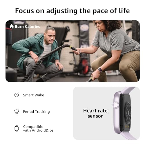 Smart Watch for Men Women Answer/Make Call, 1.85" Smartwatch, Fitness Watch with Heart Rate Blood Pressure Sleep Monitor, ...