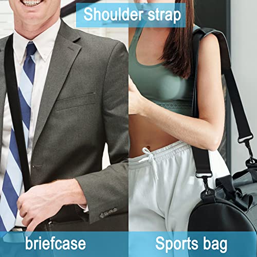 Askuko Shoulder Strap 56 Inch, Universal Adjustable Shoulder Belt Replacement Laptop Bag Shoulder Strap with Metal Hooks f...
