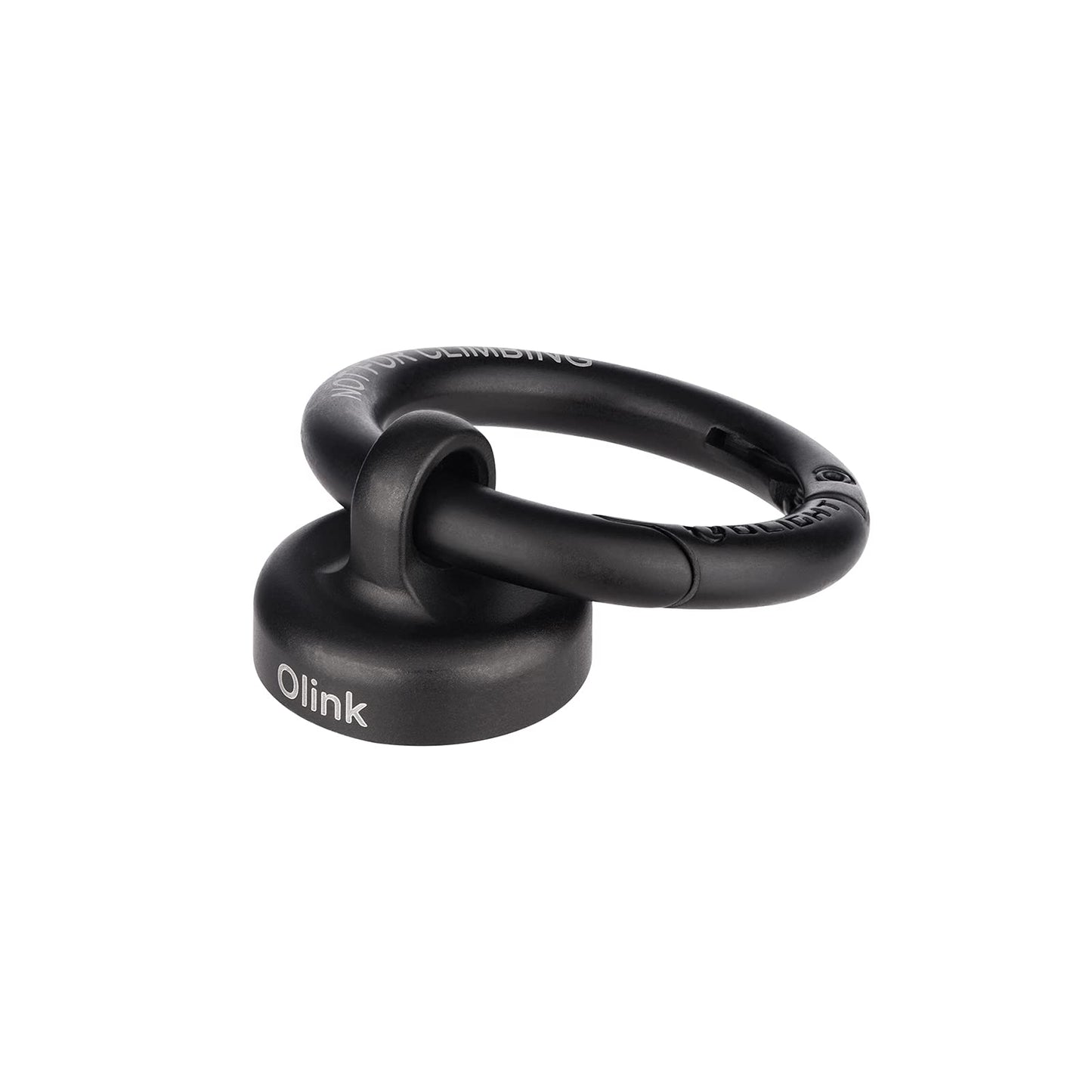 OLIGHT OLINK Portable Magnetic Hook Compatible with Flashlights, Obulb Series, Stainless-Made Carabiner-Style Ring (Black)