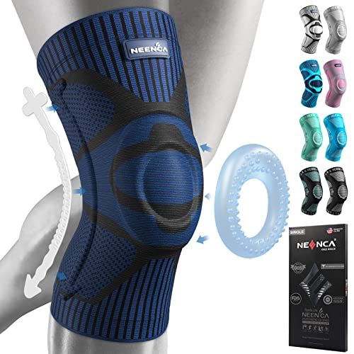 NEENCA Knee Brace for Knee Pain Relief, Medical Knee Support with Patella Pad & Side Stabilizers, Compression Knee Sleeve ...