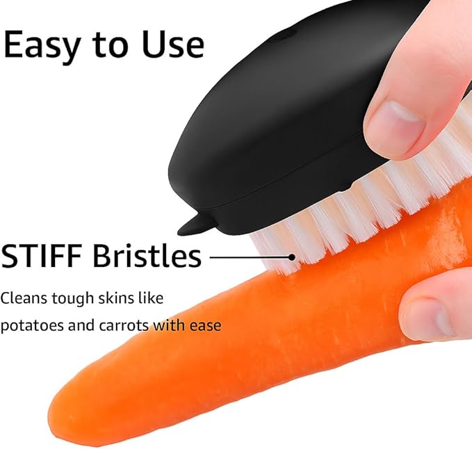 Heavy-Duty Vegetable Brush – Deep-Clean, Dual-Texture (2-Pack)