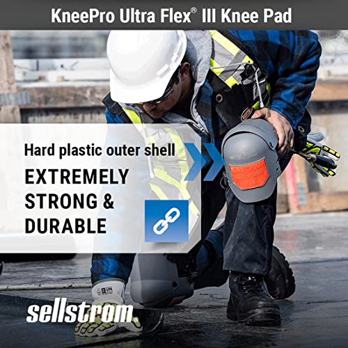 Sellstrom Ultra Flex III KneePro Professional Knee Pads for Men & Women with Triple-Layer Foam Cushioning, Heavy Duty Oute...