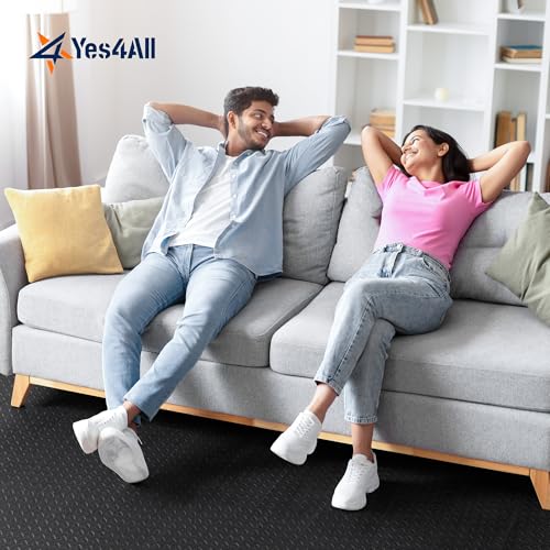 Yes4All EVA Interlocking Mats, Puzzle Floor Tiles, Foam Floor Padding with Border for Furniture, Home Space, Living Room, ...