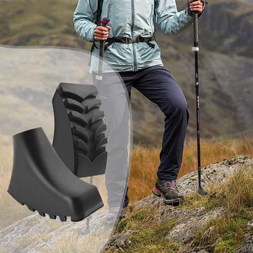 Inscool 6Pcs Replacement Cane Tips - Walking Sticks Accessories, Fit Most Trekking & Hiking Poles