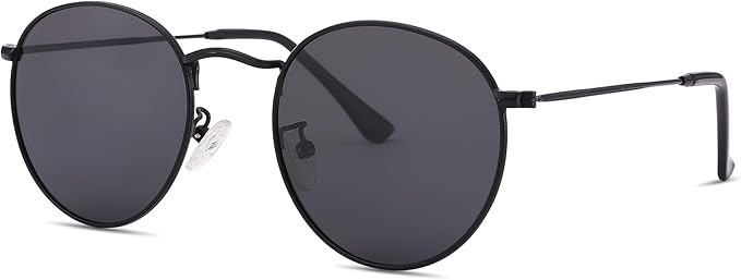 Pro Acme Small Round Metal Polarized Sunglasses for Women Retro Designer Style