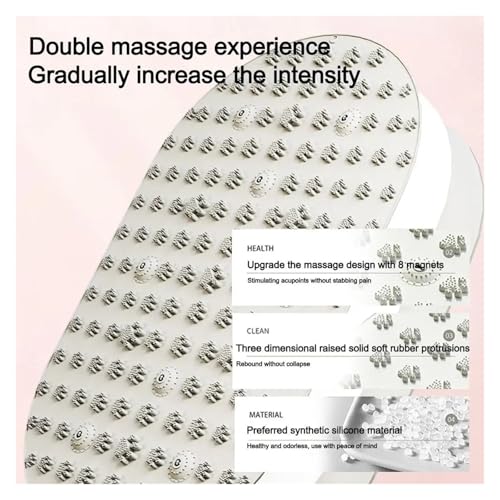Qing Shuo shop Soft Silicone Foot Pressure Board - 48x78cm Acupressure Mat for Foot Massage & Training(Gray)