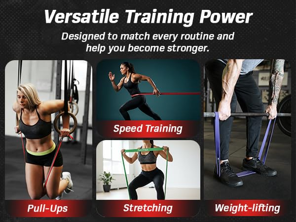 WODFitters Pro Series Pull-Up Assistance Bands – Premium Resistance Loop Bands for Assisted Pull Ups, Muscle Ups, Strength...
