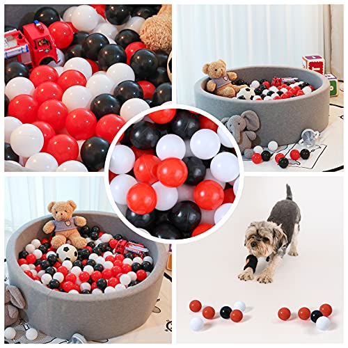 GUESVOT Ball Pit Balls Plastic Balls for Ball Pit Phathalate Free BPA Free Plastic Balls 100pcs 2.2" Set for Toddlers for ...