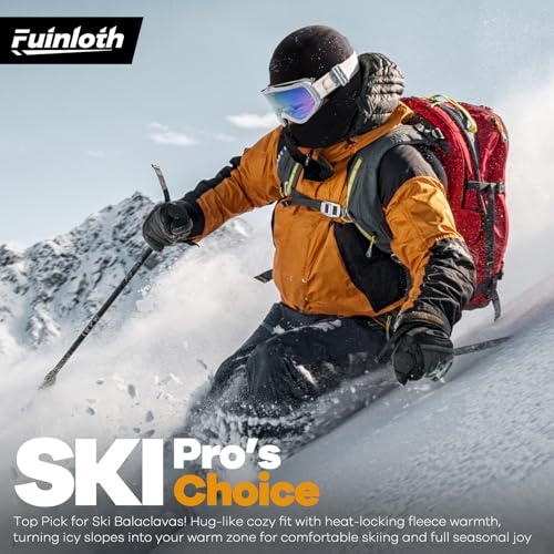 Fuinloth Ski Mask Balaclava Pro, Cold Weather Windproof Thermal Shiesty Motorcycle for Men/Women