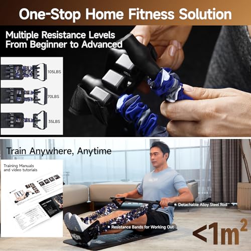 Innstar Multi-Function Resistance Bands for Working Out, Push Up Exercise Bands Resistance Bands Set for Bench Press Gym E...
