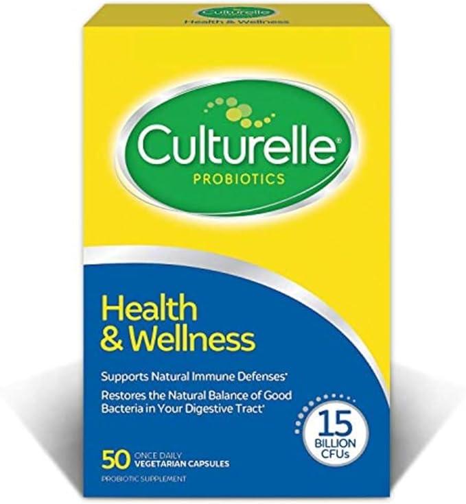 Culturelle Health & Wellness Daily Probiotic Supplement For Men & Women, Helps Support Your Immune System, Occasional Diar...