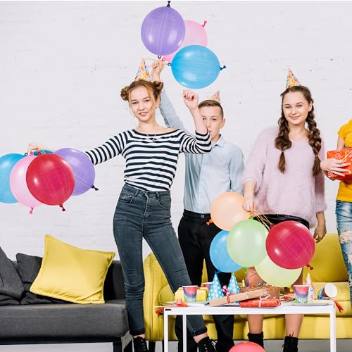 JOYIN 12 Pcs Punch Balloons, Easter Egg Fillers, Heavy Duty Party Favors for Kids, Punching Balloons with Rubber Band Hand...