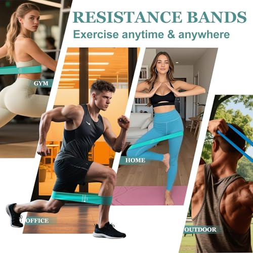 KALYPTRIUM Resistance Bands Set – 5-Level Exercise Bands for Physical Therapy/Yoga/Pilates/Strength Training/Home Fitness ...