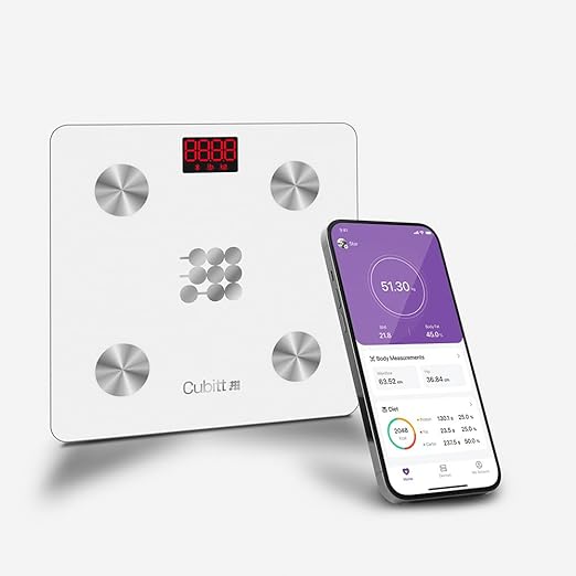 CUBITT Smart Digital Weight Scale, 13 Body Composition Analizer, BMI, Muscle Mass, Body Fat Scale with Smartphone App sync...