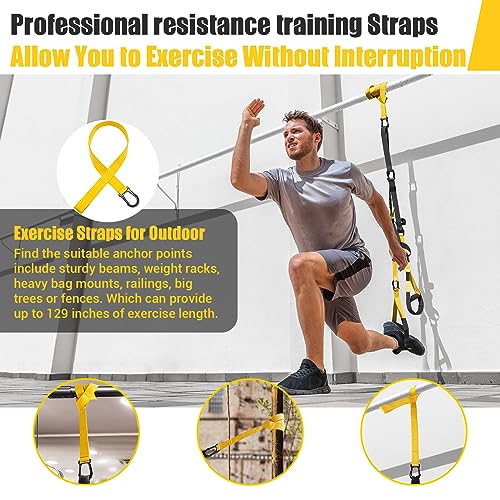 Home Resistance Training Kit, Resistance Trainer Exercise Straps with Handles, Door Anchor and Carrying Bag for Home Gym, ...