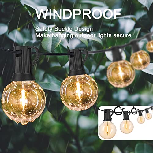 ADIIL 20 PCS Q Hanger Hooks with Safety Buckle, Windproof Screw Hooks for Hanging Outdoor String Lights, Plants, Christmas...