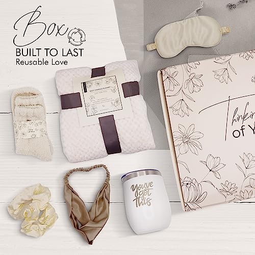 Thinking of You Valentines Day Gift Set for Her, Wife, Mom & Best Friend - Get Well Soon Gifts for Women - Relaxing Self C...