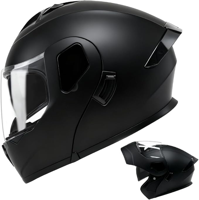 TTMiku Motorcycle Helmet, Youth Adult Full Face Flip Up Modular Dirt Bike ATV Motorbike Street Race Helmet Casco para Mot...