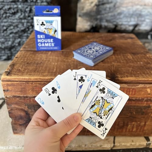 Ski House Games Signature Ski-Themed Playing Cards, 52-Card Deck, Winter Sports Design, Gift for Skiers, Apres Ski, Ski Ga...