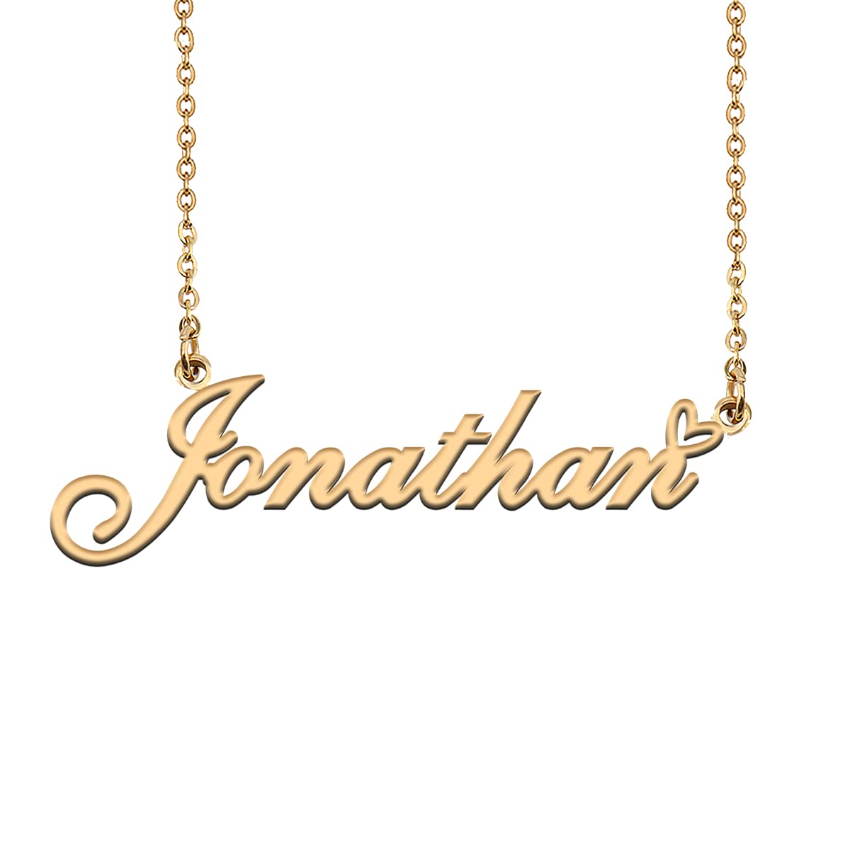 HUAN XUN Custom Initial Necklaces Gold for Women Jonathan Necklace Personalized Jewelry Gifts for Mom Birthday