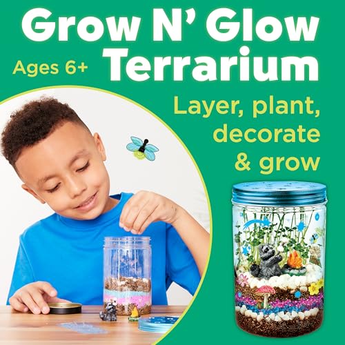 Creativity for Kids Grow 'N Glow Terrarium Kit - Educational Science Kits| Easter Basket Stuffers for Kids Gifts for Boys ...