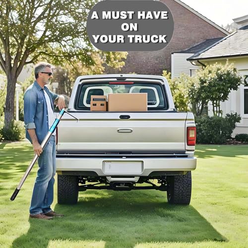 Bytcew Cargo Grabber Reach Retriever Tool, 6.3 Ft Heavy Duty Truck Bed Accessories Telescoping Pull Pole with Hooks, Used ...
