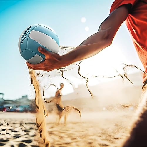 UUBEMM Volleyball Soft Touch for Indoor Outdoor Beach Park Games Gym Practice,Official Size Backyard Volleyballs with Pump...