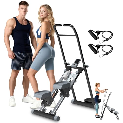 OVER SELF stairmaster Machine for Home - Stair Climber Stepper for Home Gym Exercise, Compact Folding Stair Stepper, Adjus...