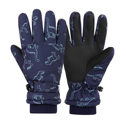 Sea Zaela Waterproof Winter Gloves For Kids Toddler Warm Snow Gloves Boys Girls Ski Gloves Windproof Mittens Youth