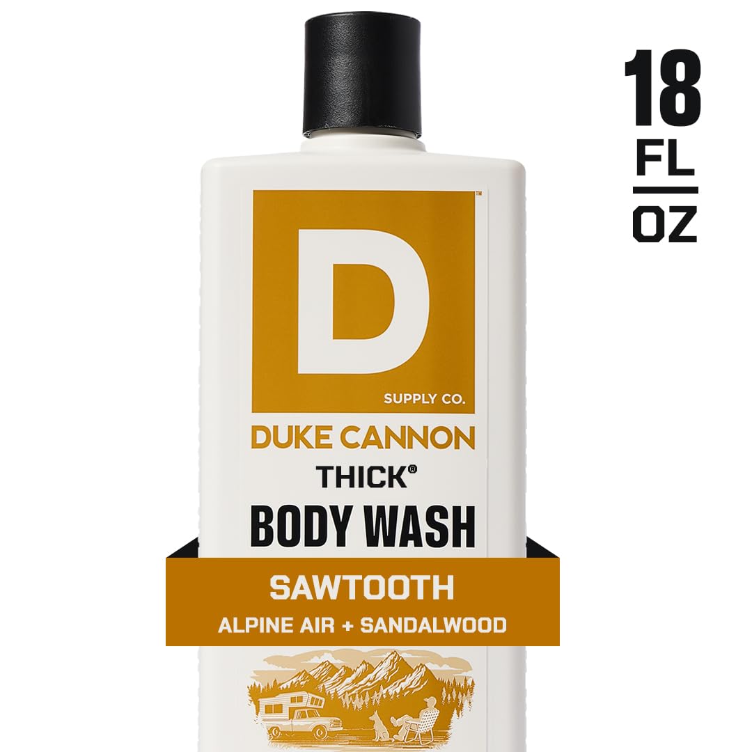 Duke Cannon Supply Co. Mens THICK Body Wash - Free of Sulfate, Paraben, & Phthalates Leaving Skin Soft and Hydrated - High Visco