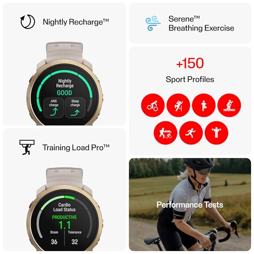 Polar Vantage M3 – Multi-Sport Smartwatch with AMOLED Display, Dual-Frequency GPS, Turn-by-Turn Navigation, Up to 7-Day Ba...