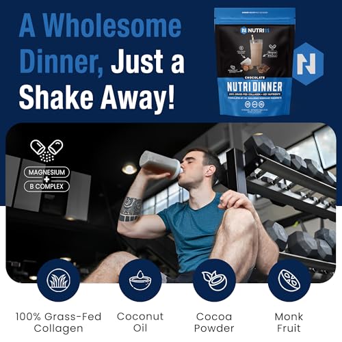 NutriDinner by Nutrillermo | Grass-Fed Collagen Protein Powder | Magnesium, B-Vitamins & Monk Fruit | Sleep, Recovery, and...