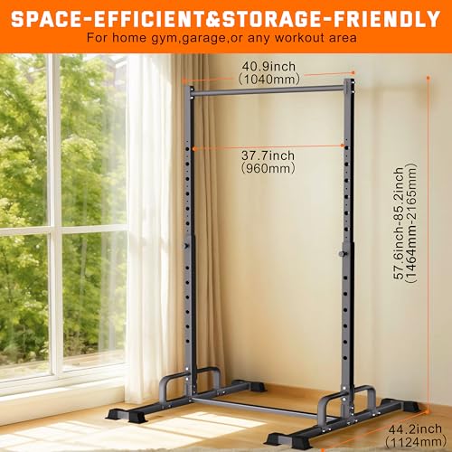 HWOOUSA Pull Up Station, Adjustable Pull Up Bar Free Standing Power Racks, Multifunctional Heavy Duty Steel Pull Up Tower,...