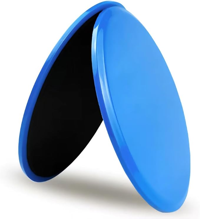 Zwxejcb 2-Pack Exercise Sliders & Fitness Discs – Dual-Sided Exercise Gliding Discs for Core Workouts & Pilates. Use on Ca...