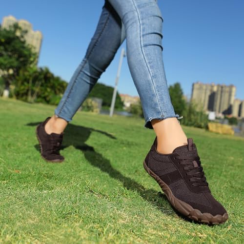 UBFEN Sneakers Barefoot Shoes for Womens Mens Minimalist Trail Running Hiking Comfortable Walking