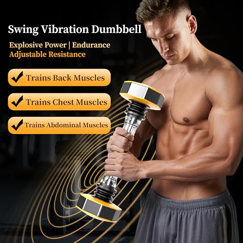 Shake Weight Home Fitness Adjustable Dumbbell Set 22-66 lbs for Arm Chest Core Strength Training Shake Weight for Women & ...