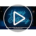 Happy Birthday Neon Sign Reusable Ice Blue LED Neon Night Light Birthday Party Decorations USB Operated Decorative for Bac...