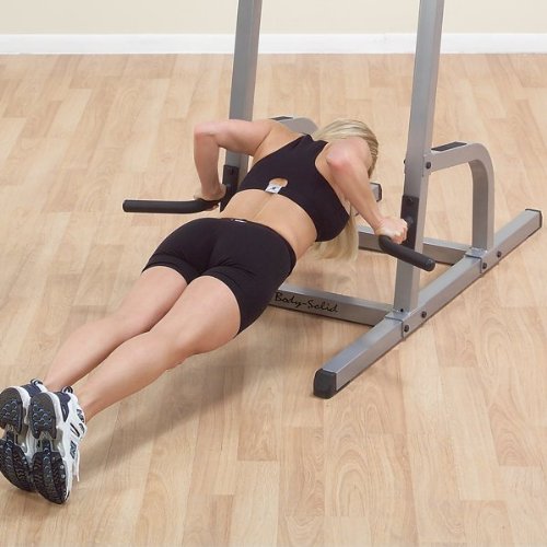Body-Solid GVKR82 Multi-Function Power Tower With Vertical Knee Raise, Dip Station, Push-Up station, and Pull-Up Station F...