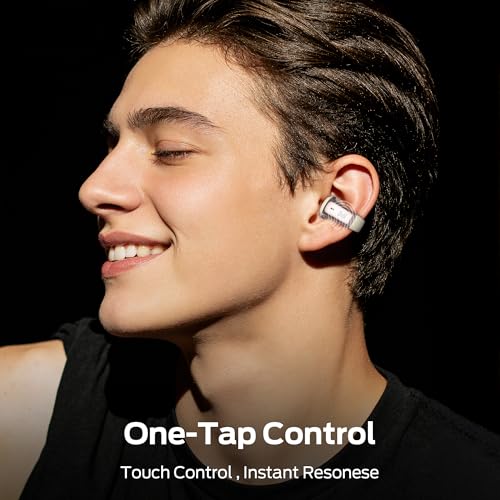 Monster Airclip AC210 Open Ear Headphones, Clip-On Earbuds, Lightweight Comfort, Secure Fit, Crystal-Clear Call, IPX6, 36H...
