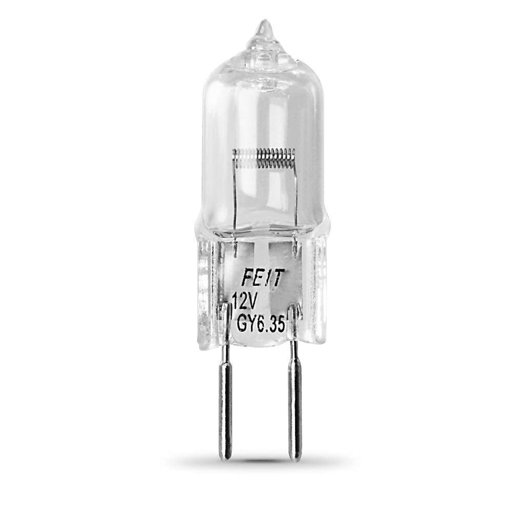 Feit Electric 50-Watt T4 Jc Halogen Bulb, Clear Glass, Bi-Pin Base, 1 Count