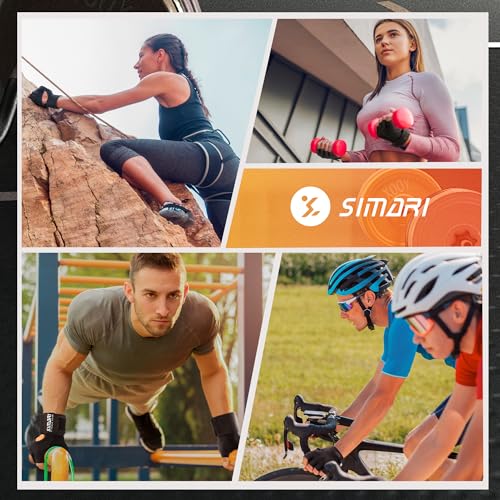SIMARI Breathable Workout Gloves for Men and Women, Padded Weight Lifting Gloves with Great Grip, Full Palm Protection for...